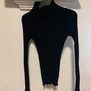 Classic black turtleneck